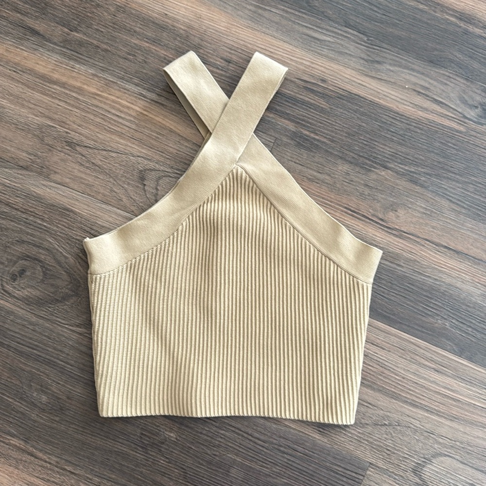 Tan Halter Top